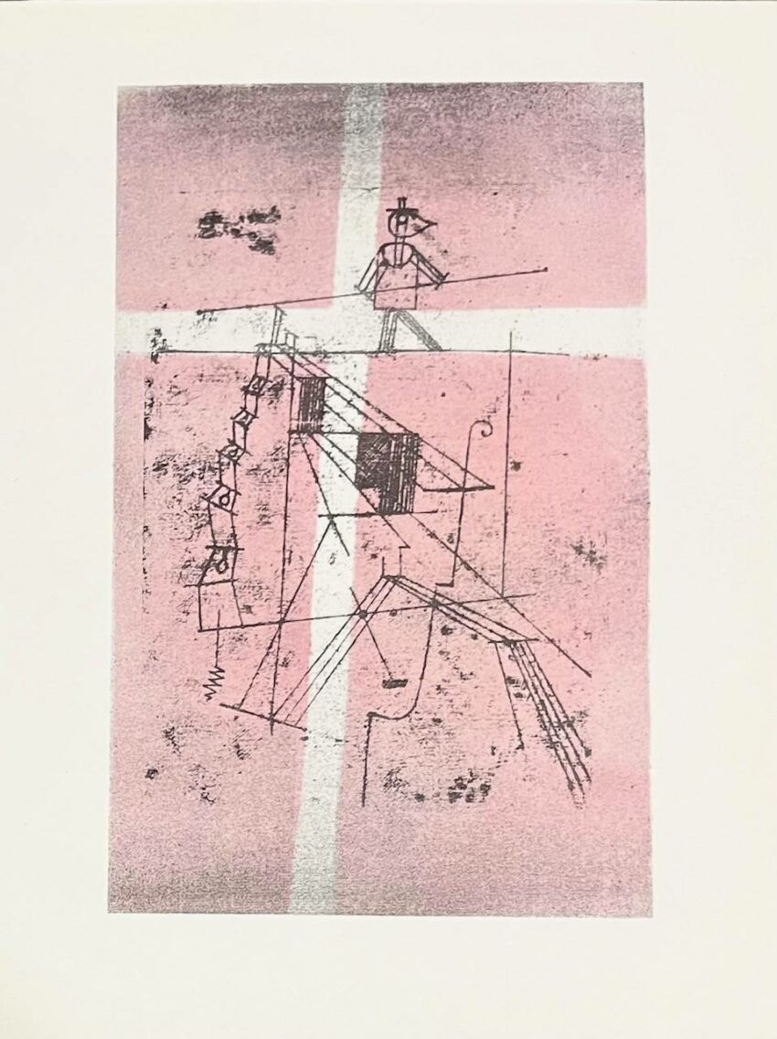 1947 Paul Klee Engraving 27 Tightrope Walker 1921