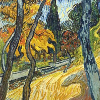 Van Gogh Trees in the Garden of the Asylum Ltd Edition Giclee