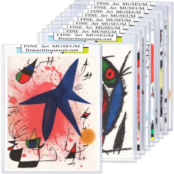 Joan Miro set of 12 lithographs 1972 to 1975