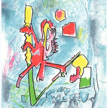 Roberto Matta Original Lithograph Tout se tient XXe Siecle 1975