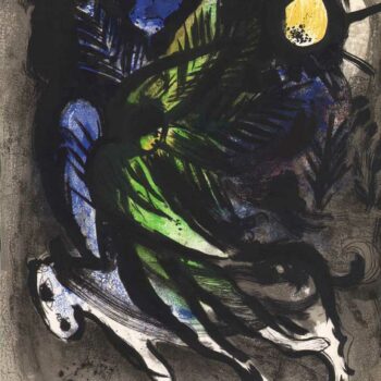 1960 Marc Chagall Original Lithograph L'ange