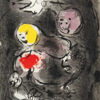 Chagall Lithograph Daniel Verve Bible Mourlot 1956