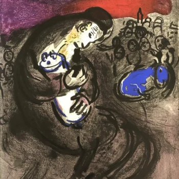 Chagall Lithograph Lamentations of Jeremiah Verve Bible Mourlot 1956