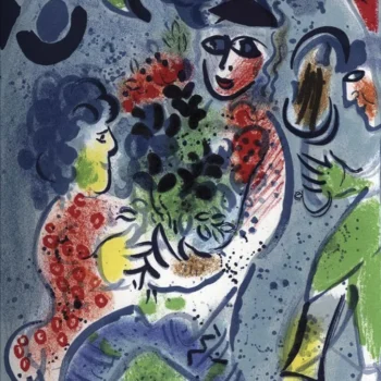 1969 Marc Chagall Original Lithograph Frontispiece