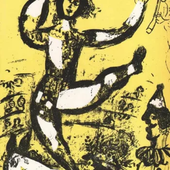 1960 Marc Chagall Original Lithograph Le cirque