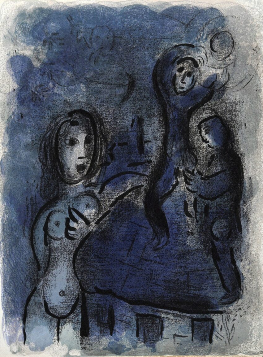 Chagall Lithograph Rahab & the spices of Jericho 1960