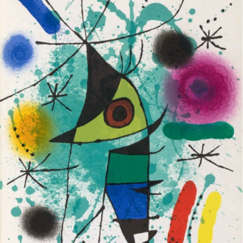 Joan Miro Original Lithograph V1-11 Mourlot 1972