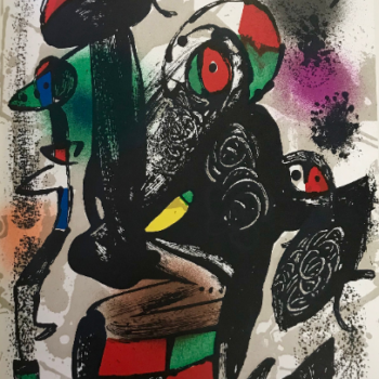 Joan Miro Original Lithograph v4-3 Mourlot 1981