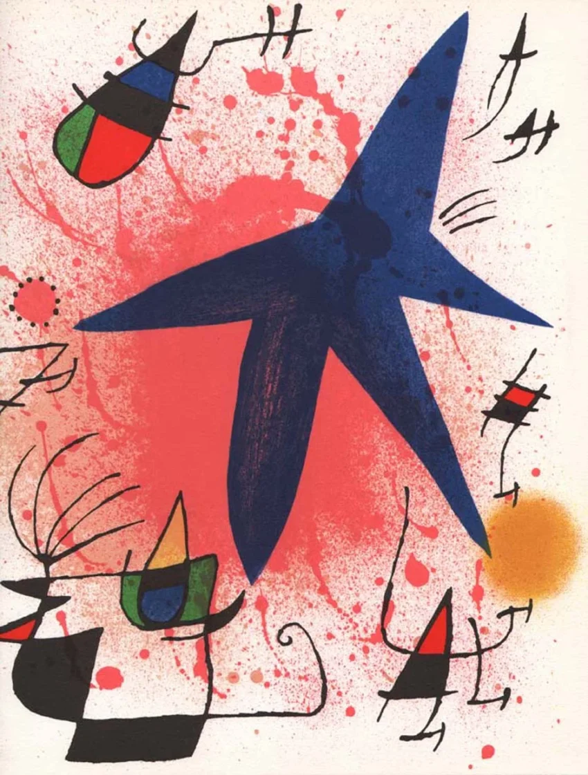 Joan Miro Original Lithograph V1-1 Mourlot 1972