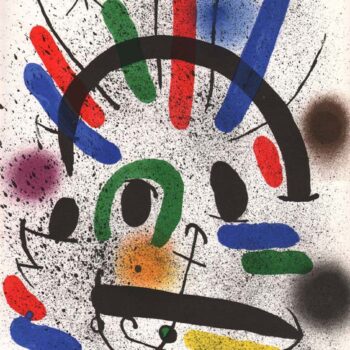 Joan Miro Original Lithograph V1-2 printed by Mourlot 1972