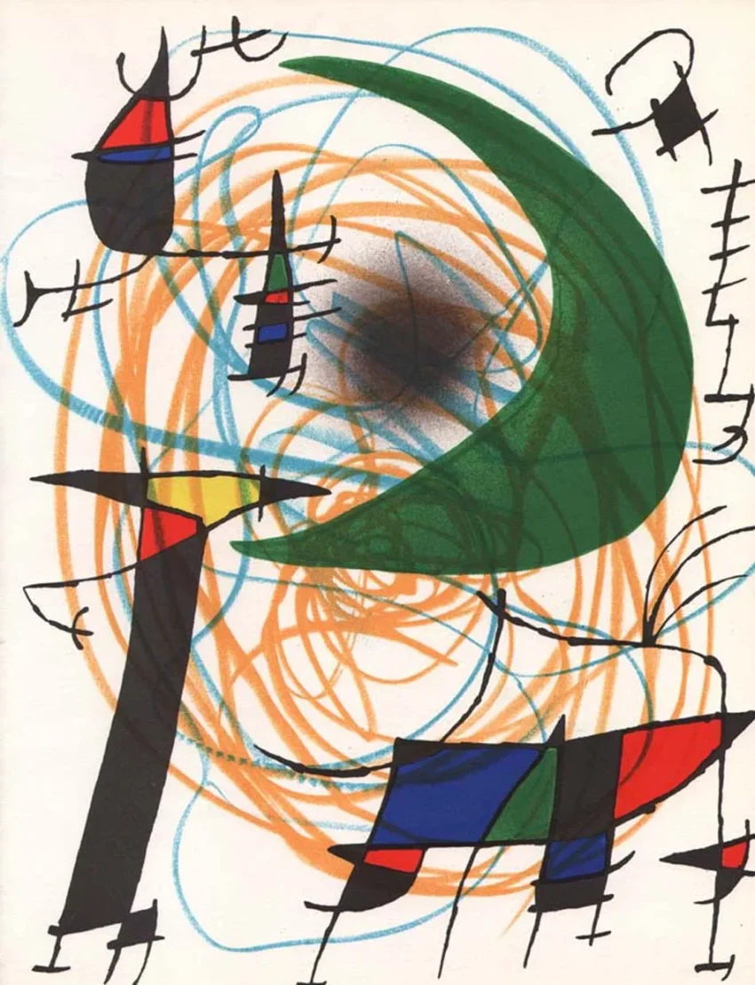 Joan Miro Original Lithograph v1-5 Mourlot 1972