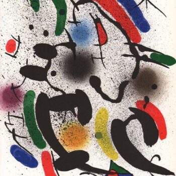 Joan Miro Original Lithograph V1-6 printed by Mourlot 1972