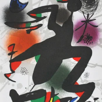 Joan Miro Original Lithograph V3-4 Mourlot 1977