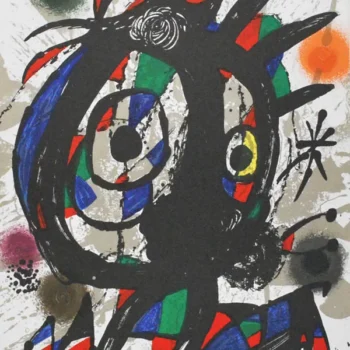 Joan Miro Original Lithograph V3-1 Mourlot 1977