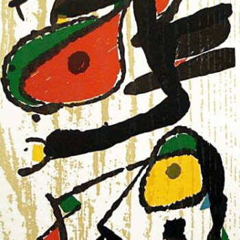 Joan Miro woodcut from the Miro engraver 1980