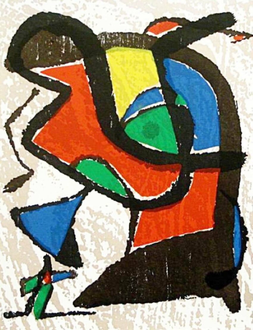 1989 Joan Miro Engraver Woodcut v1-2