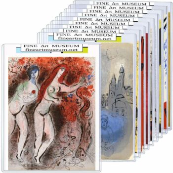 Marc Chagall selection of 12 lithographs from The Bible 1960