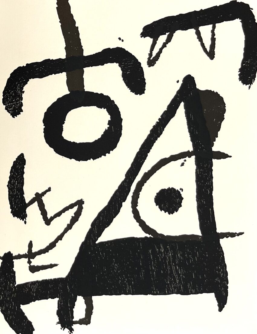 1989 Joan Miro Engraver Original Woodcut v3-2