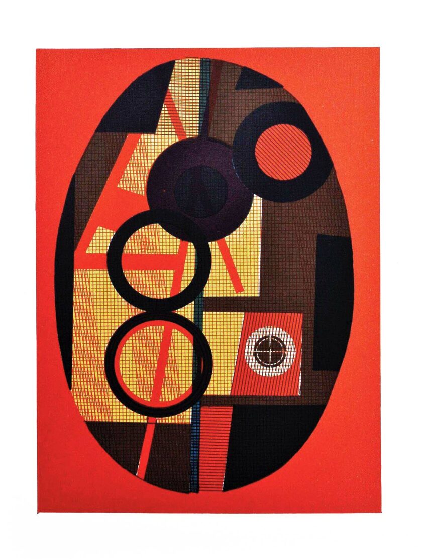 1979 Andre Minaux Lithograph Circles