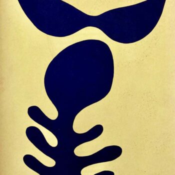 moustache et squelette pochoir by Jean Arp