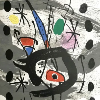 Joan Miro Original Lithograph Oiseau Lunaire 1967