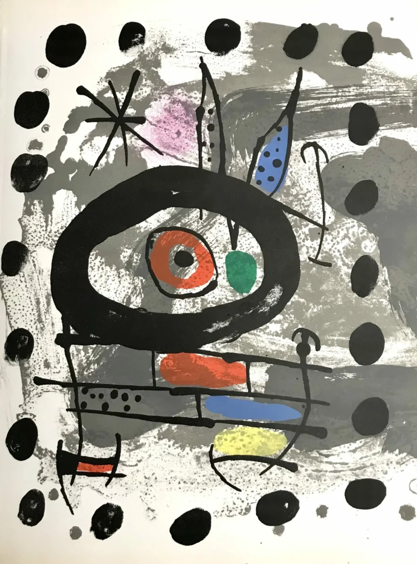 Joan Miro Original Lithograph Oiseau solaire 1967