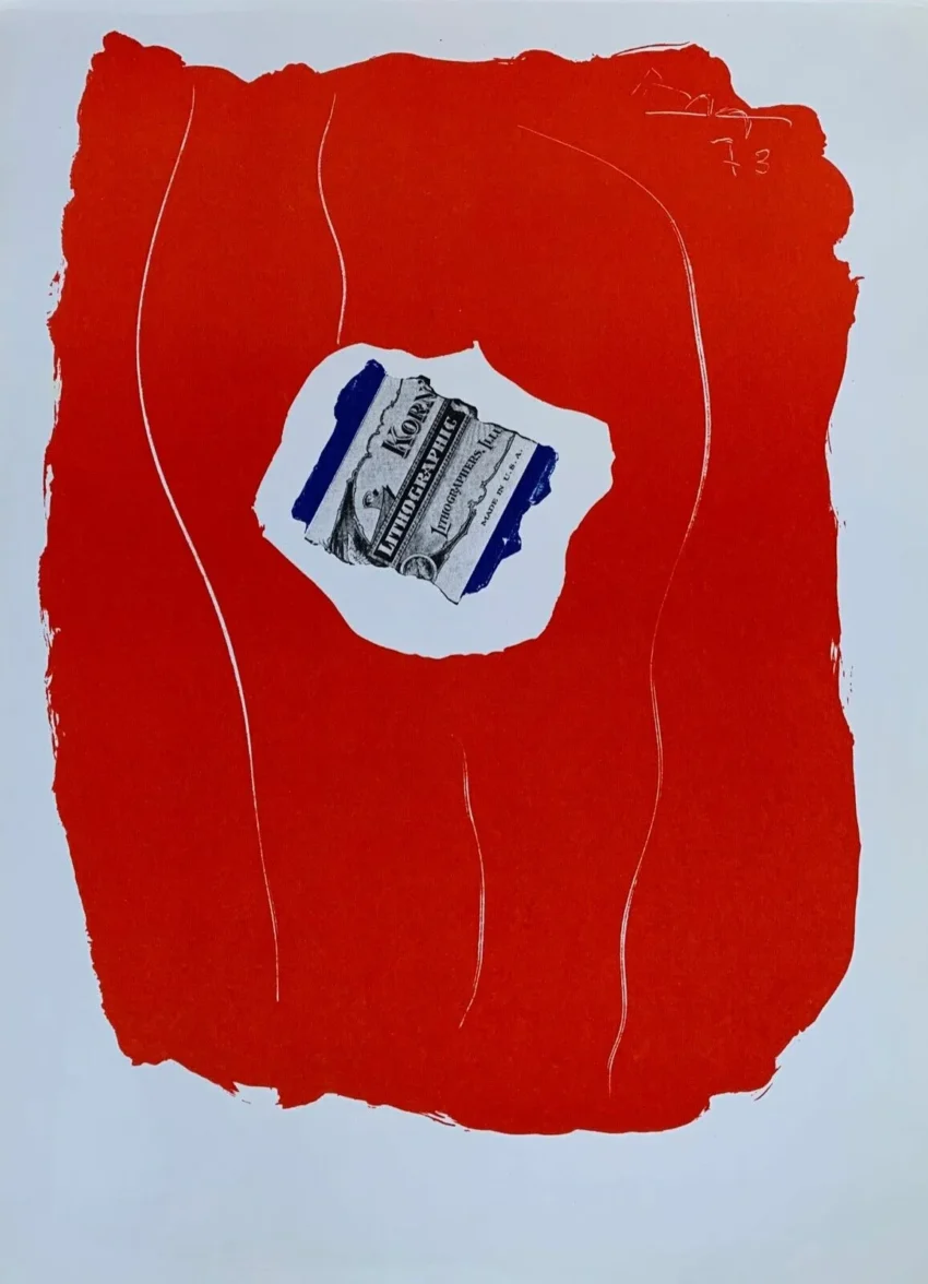 Robert Motherwell Original Lithograph Tricolor XXe Siecle 1973