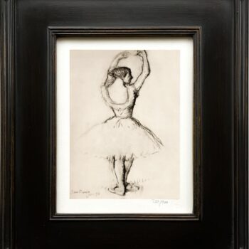 EdgarDegas Dancer With Arms Raised Back Framed