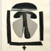 Ronald King signed screenprint Nonne 1967