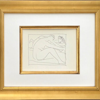 Picasso Metamorphoses 25 Two female nudes framed