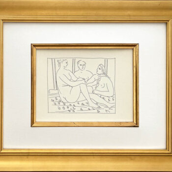 Picasso Metamorphoses 26 Three female nude framed